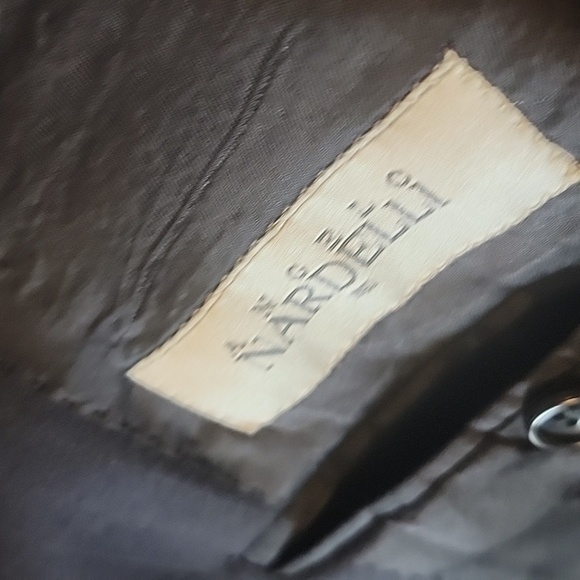 Nasty Gal- Virgin Wool blk striped short blazer w/ elastic at bottom. M/L. - Picture 8 of 8